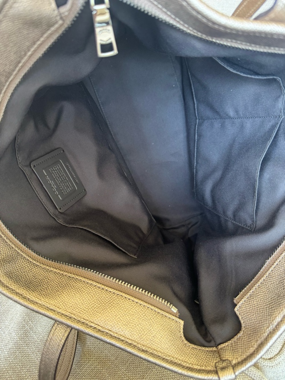 Coach Metallic Rose Gold Tote - Picture 13 of 15